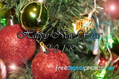 Happy New Year 2018 Stock Photo