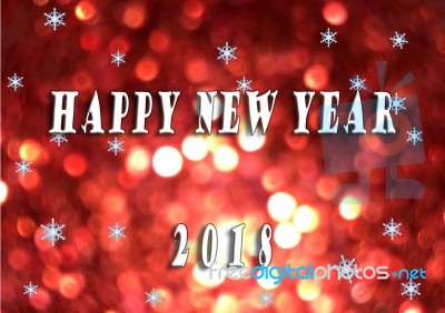 Happy New Year 2018 Stock Photo