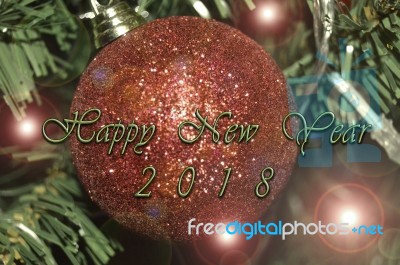 Happy New Year 2018 Stock Photo
