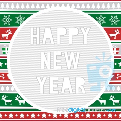 Happy New Year Greeting Card8 Stock Image