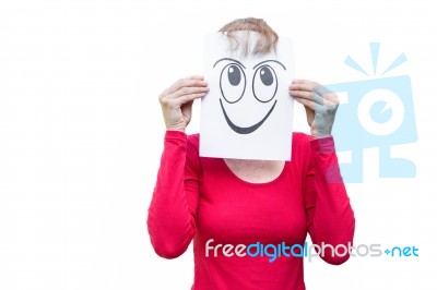 Happy Smiling Woman Stock Photo