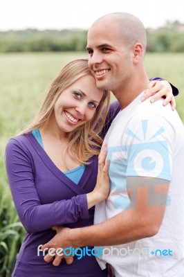 Happy Young Adults In Love Stock Photo