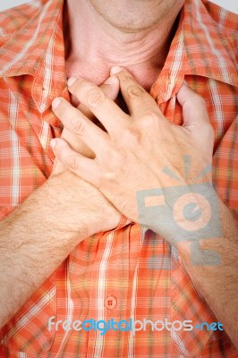 Hart Breathing Stock Photo