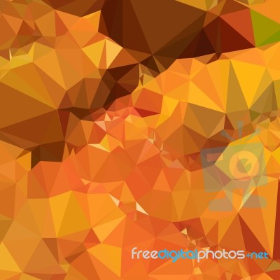 Harvest Gold Abstract Low Polygon Background Stock Image