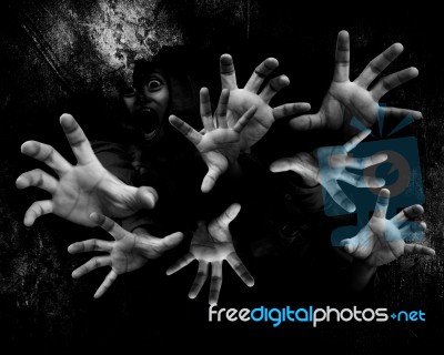 Haunted Wall Part 2 Stock Photo