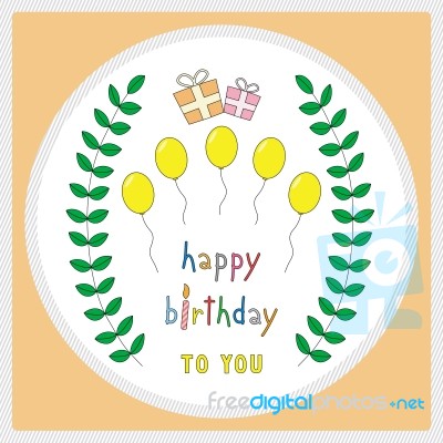 Hbd To You1 Stock Image