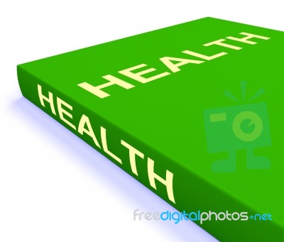 Health Book Shows Books About Healthy Lifestyle Stock Image