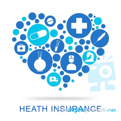 Health Insurance Indicates Preventive Medicine And Contract Stock Image