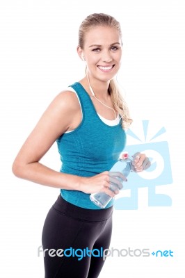 Healthy Lifestyle Of A Female Model Stock Photo