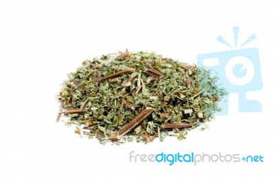 Heap Of Loose Tea Lemon Balm Stock Photo