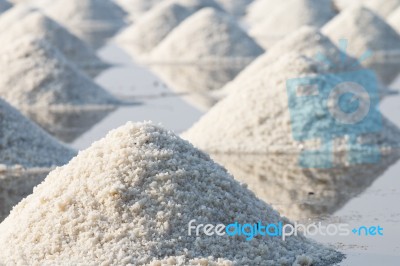 Heap Of Sea Salt Stock Photo