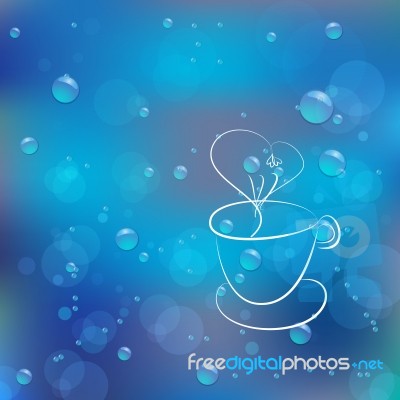 Heart And Coffee Cup Stock Image