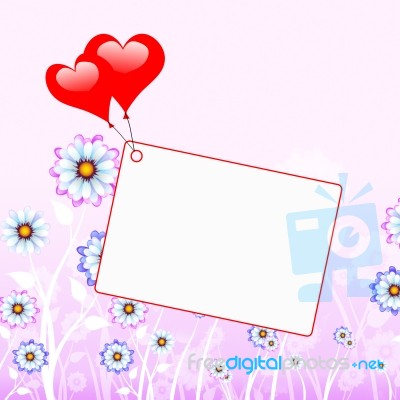 Heart Copyspace Shows Valentine's Day And Copy-space Stock Image