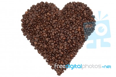 Heart Of Beans Stock Photo