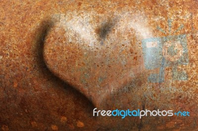 Heart Rust Stock Photo