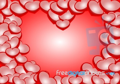 Heart Shape Background Stock Image