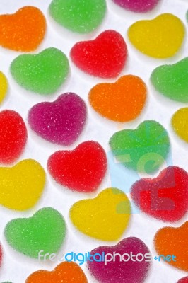 Heart Shaped Jellies Stock Photo Heart Shaped Jellies Stock Photo