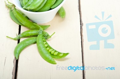 Hearthy Fresh Green Peas Stock Photo