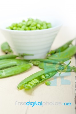 Hearthy Fresh Green Peas Stock Photo
