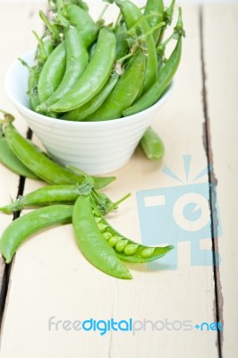Hearthy Fresh Green Peas Stock Photo