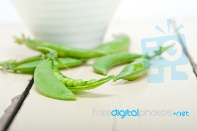 Hearthy Fresh Green Peas Stock Photo