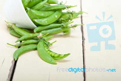 Hearthy Fresh Green Peas Stock Photo
