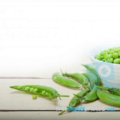 Hearthy Fresh Green Peas Stock Photo