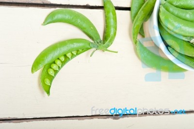 Hearthy Fresh Green Peas Stock Photo