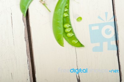 Hearthy Fresh Green Peas Stock Photo