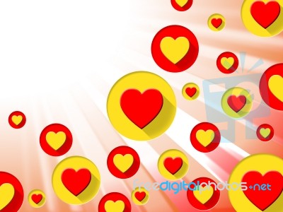 Hearts Copyspace Shows Valentine Day And Blank Stock Image