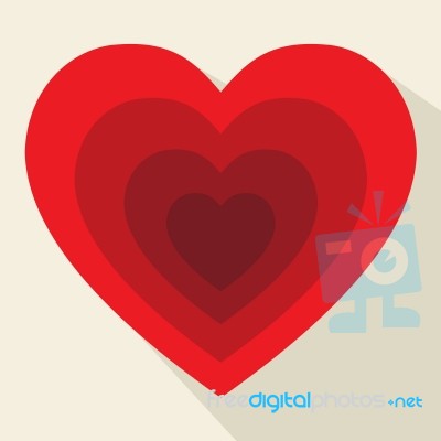 Hearts Pattern Shows Valentines Day And Affection Stock Image