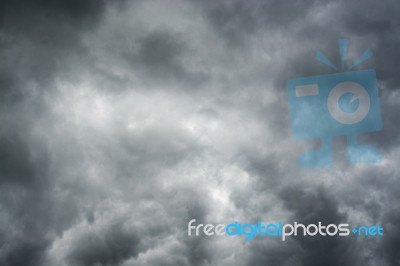 Heavy Clouds Before Storm Stock Photo