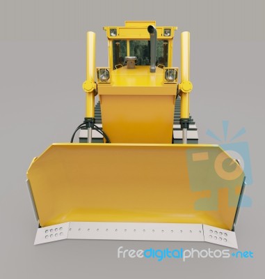 Heavy Crawler Bulldozer Stock Image
