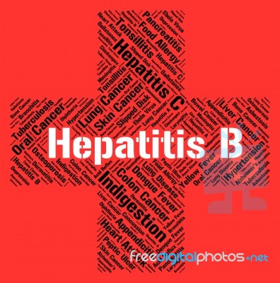 Hepatitis B Means Ill Health And Affliction Stock Image