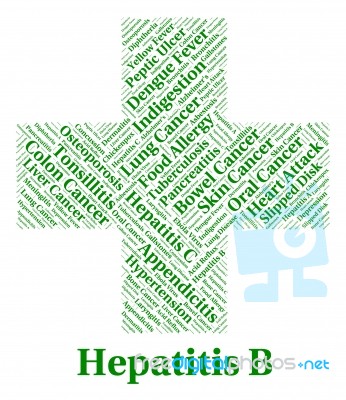 Hepatitis B Shows Ill Health And Afflictions Stock Image