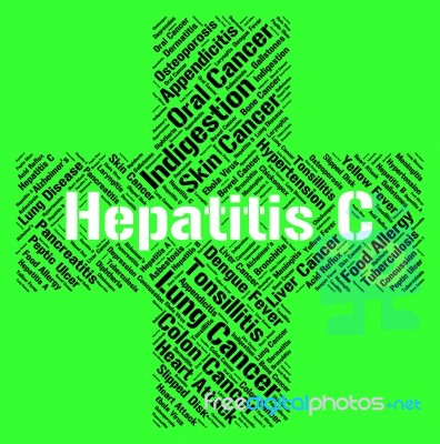 Hepatitis C Means Ill Health And Afflictions Stock Image