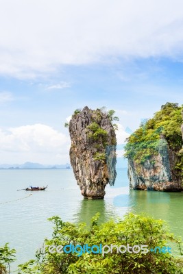 High Angle View Khao Tapu Island Stock Photo