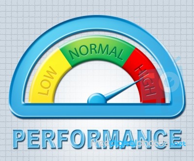 High Performance Shows Achievement Growth And Review Stock Image