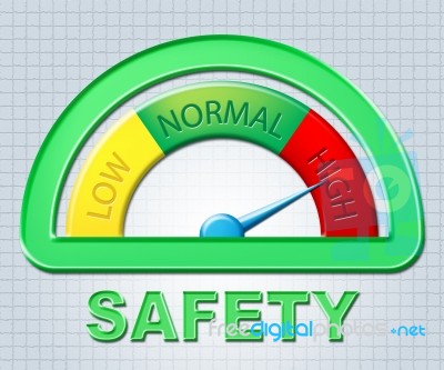 High Safety Shows Protection Care And Caution Stock Image