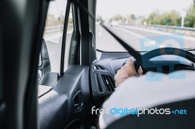 Highway Driving Stock Photo