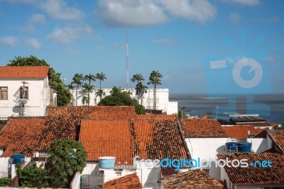 Historic City Of Sao Luis, Maranhao State, Brazil Stock Photo