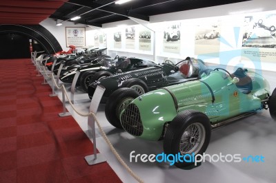 Historic Race Cars Stock Photo