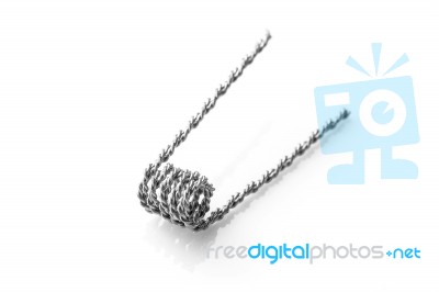 Hive Coil For Vaping On A White Background Stock Photo