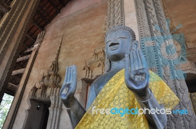 Ho Phra Kaew Vientiane Stock Photo