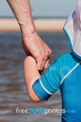 Holding Hands Stock Photo