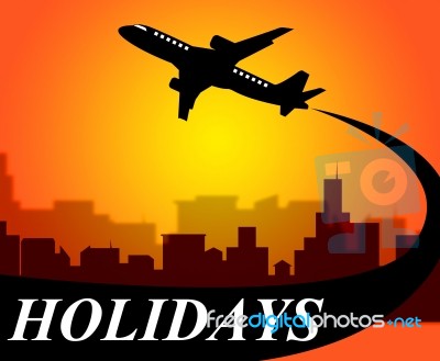 Holidays Plane Shows Go On Leave And Air Stock Image