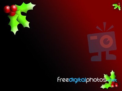 Holly Background Stock Image