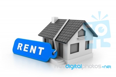 Home For Rent Stock Image