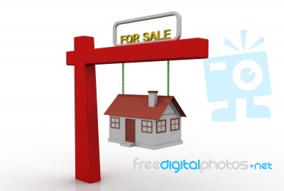 Home For Sale Sign Stock Image
