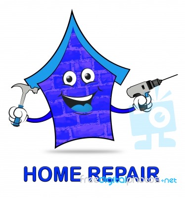 Home Repair Represents Mending House And Building Stock Image Home Repair Represents Mending House And Building Stock Image
